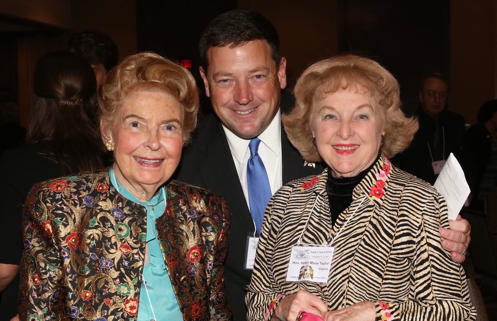 Phyllis Schlafly stands with Ed Martin and supporters