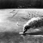Diorama depicting the Battle of Midway