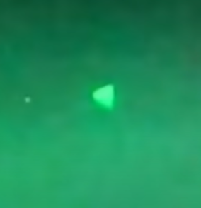 Still image from U.S. Navy footage of an unidentified flying object